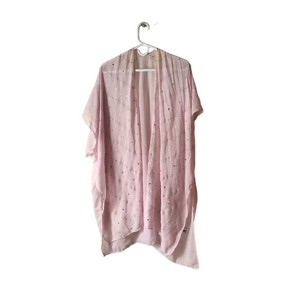 Jessica McClintock Sheer Pink Kimono